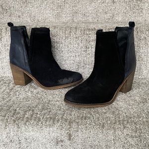 Leather/suede Booties